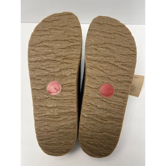 Haflinger Grizzly Black Slip-Onwith Patterned Trim Men’s size 45 (10.5-11) - Picture 2 of 4